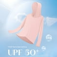 thumbnail image 2 of Aboser UPF 50+ Sun Shirts for Women SPF UV Protection Hoodies Outdoor Hiking Golf Workout Tops Lightweight Long Sleeve Hooded Shirt with Thumb Hole Pink XL, 2 of 9