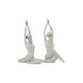thumbnail image 6 of DecMode Polystone Glam People Sculpture, Silver, 2 - Pieces, 6 of 8