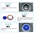 thumbnail image 5 of Unique Bargains Engine for Start Stop Button Cover Sticker Kit for Land for Rover Discovery 4 LR4 for Range for Rover Sport Blue, 5 of 6