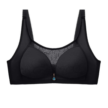 Push-Up Lace Bra Full Cup Bra for Women Sexy Wireless Push Up Lace Bras Tank Top Bra Seamless Comfortable Full-Coverage T-Shirt Sports Bra for Womens