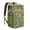 Olive-green-41, variant on Retro Sunflower Graphic Cooler Backpack - 20L Insulated Leakproof Lunch Backpack for Workers, Students & Families, Golden Floral Pattern