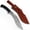 REG-166-wood, variant on Poshland REG-234 Handmade Customised D2 Steel Kukri Knife - Exotic Wood Handle