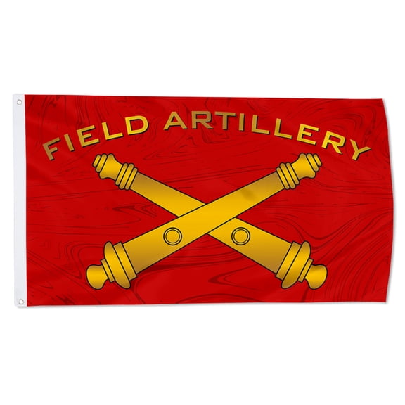 Cayyon Field Artillery Flag 3x5Feet Military Banner with 2 Brass Grommets