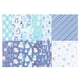 thumbnail image 1 of Uxcell Papel de Scrapbook de 12x12 Pulgadas, 24 Hojas de Papel de Manualidades de Copo de Nieve Doble Cara, Azul, 1 of 7