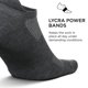 thumbnail image 2 of Calcetines Feetures Max Cushion con lengüeta en el tobillo, gris jaspeado, L, 3 pares, 2 of 5