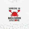thumbnail image 4 of Inktastic Someone in Boca Raton Loves Me Girls Baby Dress, 4 of 5