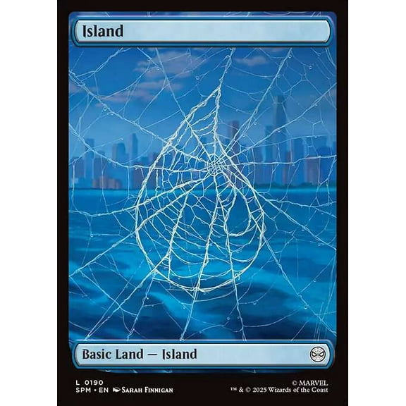 MtG Marvel's Spider-Man Common Island [Full-Art Spiderweb] #190