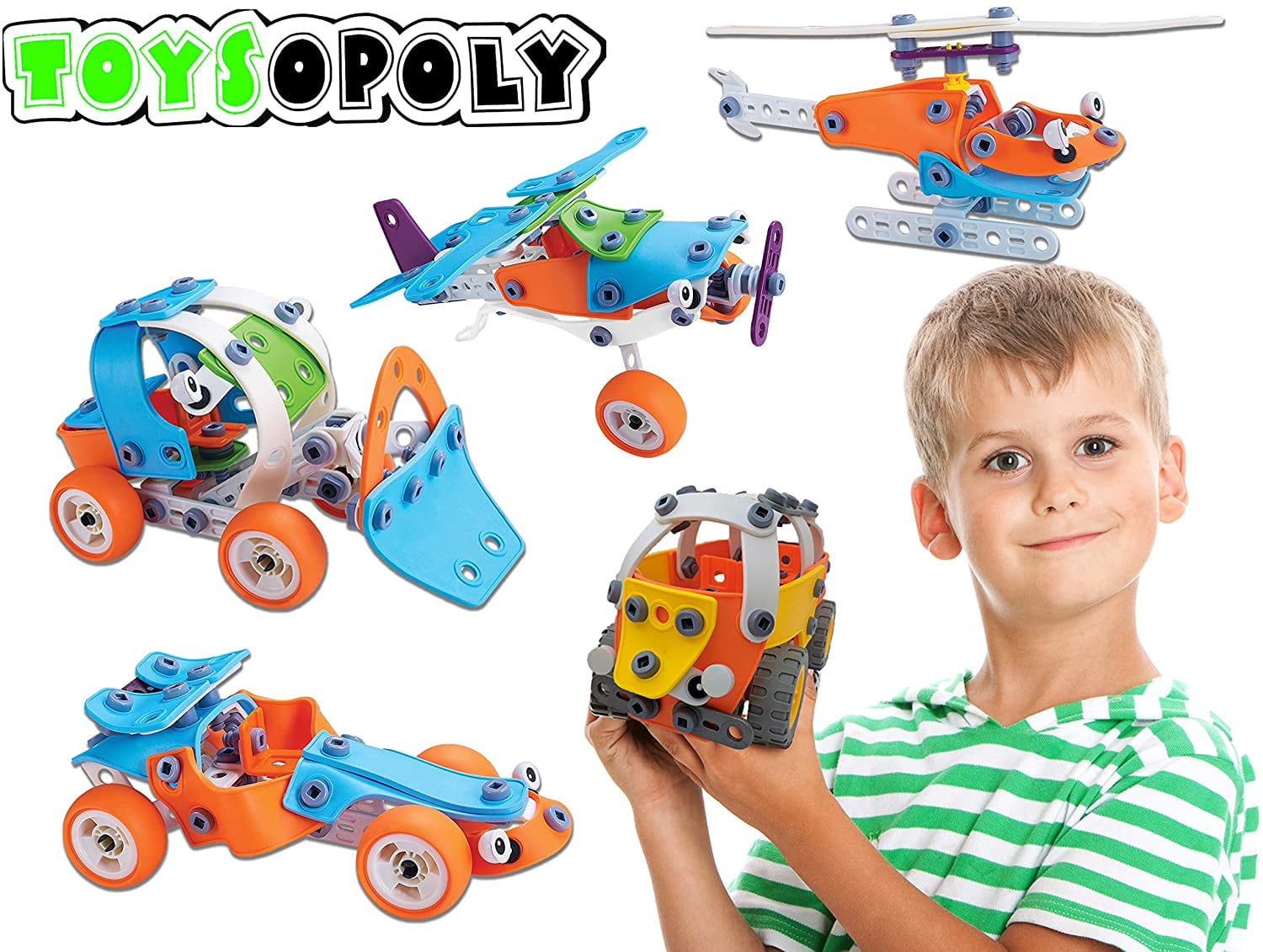 Helicopter Construction set Build and Play Childrens Toy Age 5+ 