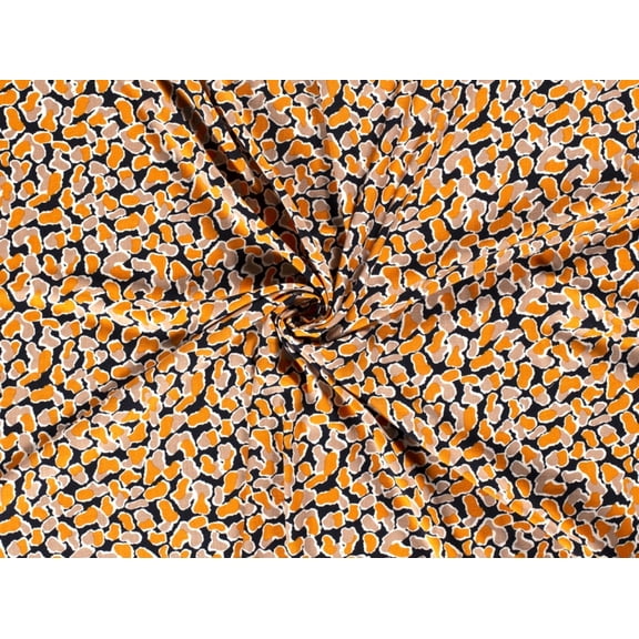 Minerva Stretch Woven Linen Look Viscose Fabric Mustard - per yard