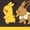 DARK BROWN, variant on Pokémon - Pikachu Evee Retro - Men's Short Sleeve Graphic T-Shirt