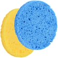 thumbnail image 4 of 10 Pieces Round Shape Soft Face Wash Puff Forming Cosmetic Removal Pads - Yellow, 4 of 8