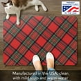 thumbnail image 2 of CounterArt Christmas Plaid Vinyl Kitchen Comfort Mat 30 x 20, 2 of 8