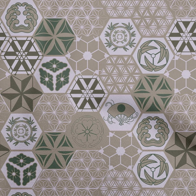 oneOone Georgette Viscose Dusty Gray Fabric Geometric Craft Projects Decor Fabric Printed By The Yard 42 Inch Wide