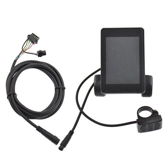 LEFU for Bicycle Speed Control Instrument LCD Display Speedometer 26V 36V 48V Electric Scooter Color Screen Meter with USB Charging Port for Handlebar Diameter 2.2cm