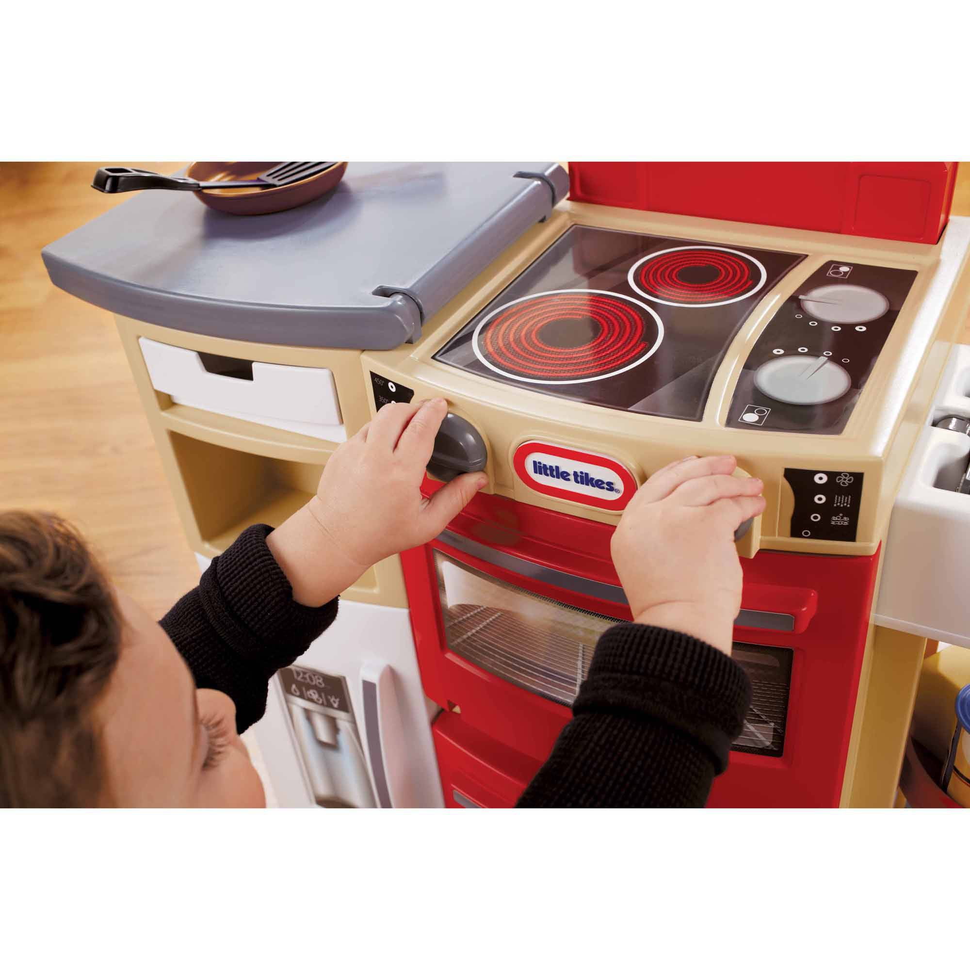 little tikes cook n store kitchen red