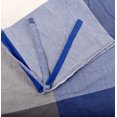 thumbnail image 5 of Home Soft Things 3 Piece Washed Cotton Duvet Cover Set - Buffalo - Royal Blue - Queen (92" x 90"), 5 of 6