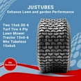 thumbnail image 6 of Two 15x6.00-6 Turf Tire 4 Ply Lawn Mower Tractor 15x6-6 Nhs Tubeless 15x6x6, 6 of 6