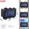 thumbnail image 1 of Lámpara LED Solar de pared impermeable para exteriores, iluminación luminosa de arriba y abajo para jardín, valla, decoración de balcón, luz Solar, 10/8/6/4 LED, 1 of 4