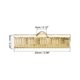 thumbnail image 2 of 30uds Cinta Extremo Engarce Abrazaderas, 25mm Raya Textura Cobre Pellizco Cordón Extremo Cierres para Bricolaje Artesanías Fabricación, Dorado Tono, 2 of 7
