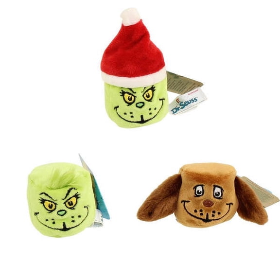 Aurora 15981 2.5 in. Grinch Mallows Assorted Stuffed Animal Plush Toy