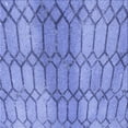 thumbnail image 1 of Ahgly Tapis d'Intérieur Lavable en Machine Carré Transitionnel Bleu Ciel, 6 Pieds Carré, 1 of 7