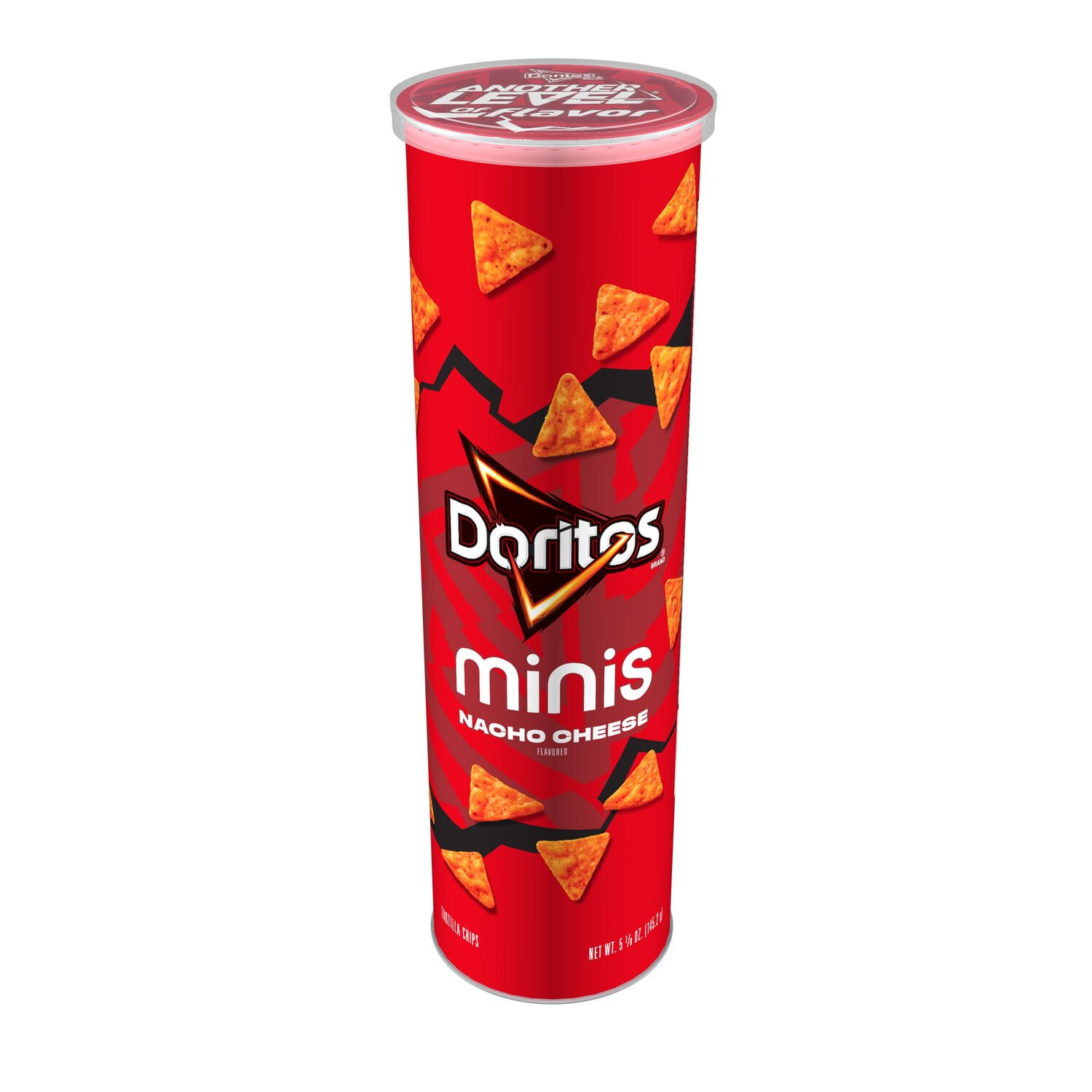 Doritos Minis, Nacho Cheese Flavored Tortilla Chips, 5.125 oz, Canister
