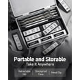 thumbnail image 5 of 0.7mm Mechanical Pencil Set with Case - 4PCS Metal Mechanical Pencils, 8 Tubes HB #2 Lead Refills, 3PCS 4B Erasers and 9PCS Eraser Refills, Lead Mechanical Pencils for Writing & Drawing, 5 of 9