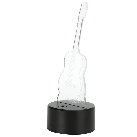 Night Light Guitar Night Light Touch Switch Lamp Desktop Lamp Led Light 3D Guitar Night Light LED 7 Colors Nightlight Switch Desktop Lamp Home Decoration