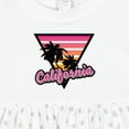 thumbnail image 4 of Inktastic California with Triangle and Palm Trees Girls Baby Dress, 4 of 5