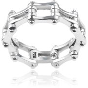 Daxx Men's Sterling Silver Bike Chain Fa