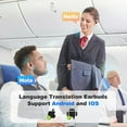 thumbnail image 2 of Wireless Earbuds, Language Translation Earphones, 3-in-1 AI Real Time Translator Earbuds, Compatible for iOS & Android, Ideal for Travel, Work & Study Headphones, 2 of 6