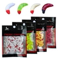 thumbnail image 2 of Fresh Water Fishing Bait, Soft Plastic Worms, Bass Fishing Worms, Soft Bait Shad Fishing Lures, Worm Baits Simulation Bread Worm Soft Bait Maggot Worm Fake Bait Road Fishing Bait, 2 of 2