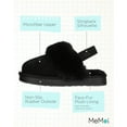 thumbnail image 3 of MeMoi Kids' Fluffy Slide Slingback Slippers, 3 of 7