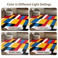 thumbnail image 7 of ODIKA 2'x3' Ultra-Soft Accent Mat, Composition Abstract Geometric Modernist Primary Block Yellow None Washable, Bare feet friendly, Easy Care Indoor rug for Bedside, Footrest, 7 of 7