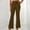 #426-Khaki, variant on Women's High-Waisted Flare Dress Pants with Front Slit, Elegant Office Wear for Business and Casual Occasions