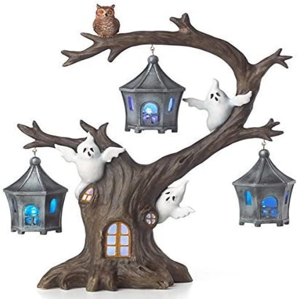 Lenox Halloween A Ghostly Ghoulish Halloween Lighted Tree with Ghosts