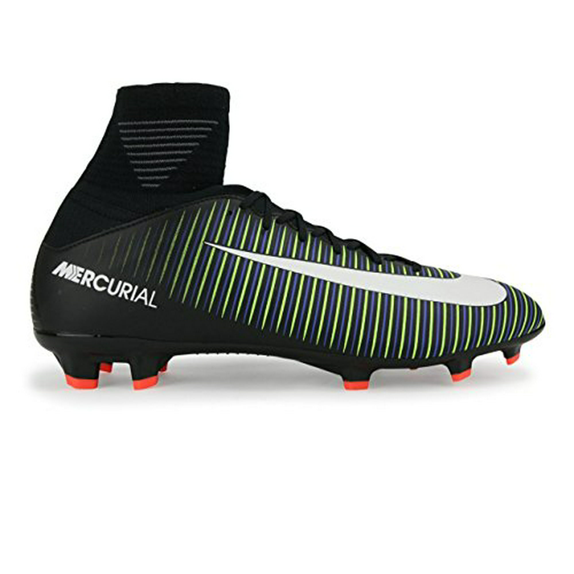 mordedura terciopelo Leve Nike Kids Mercurial Superfly V FG Black/White/Electric Green Soccer Shoes -  5Y | Walmart Canada