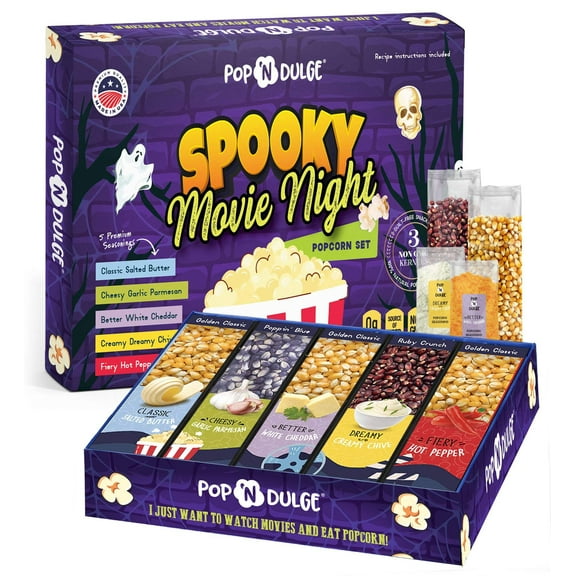 Halloween Spooky Movie Movie Night Popcorn Gift Set