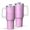 White-2, variant on 40oz Tumbler with Handle and Straw, Vacuum Insulated Stainless Steel Travel Mug, Fits Car Cup Holder, Liquid & Marble Print
