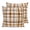 Brown, Beige, Cream, variant on Brown Checked Pillow Covers 18x18 Set of 2, Watercolor Coffee Buffalo Plaid Throw Pillow Covers Decorative Couch Cushion Cover, Microfiber Soft Square Pillowcases for Bedroom Living Room Sofa