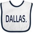 thumbnail image 3 of Inktastic Dallas in Blue Text Boys or Girls Baby Bib, 3 of 4