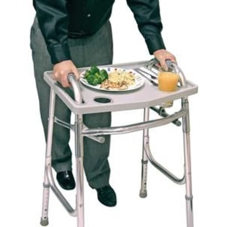 Jobar Universal Walker Tray 20-3/4'' x 15-3/4'' x 1'', Gray