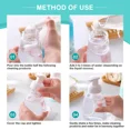 thumbnail image 3 of RUGED - 5Pcs Clear Plastic Foamer Dispenser Liquid Pump Mousse Bottles Containers, 3 of 6