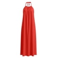 thumbnail image 5 of QHFBli Backless Dresses for Women Open Back Halter Maxi Dress Sleeveless Long Lounge Dress Spring Lounge Dresses, 5 of 5