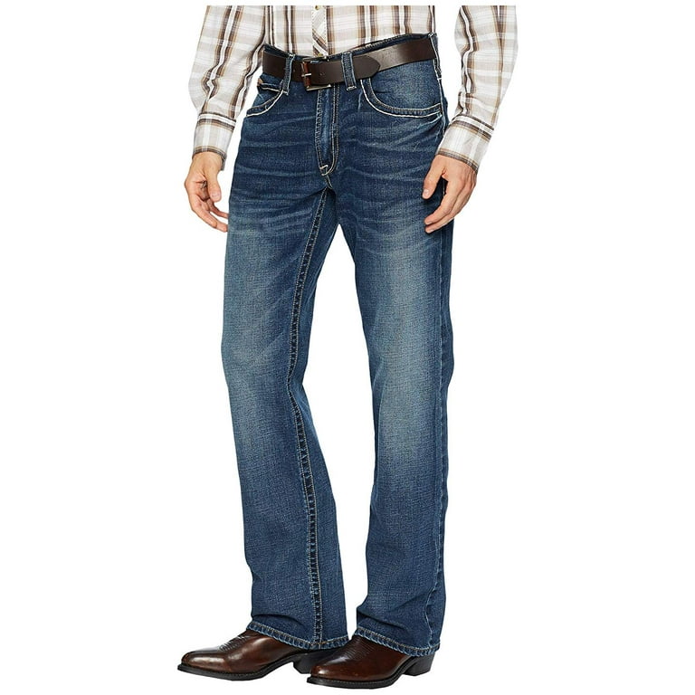 Ariat Men's M4 Low Rise Stretch Preston Boot Cut Jean Silverton - 10023455