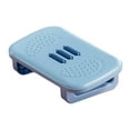 thumbnail image 2 of Taburete para pies, reposapiés debajo del escritorio ergonómico en el trabajo con rodillos de , reposapiernas Azul claro, 2 of 8