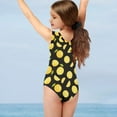 thumbnail image 3 of FOR U DESIGNS Comfortable Sleeveless Swimwear Summer Teen Kids Girls Beach Sport One-Piece Swimsuit Lemon V Neck Bathing Suit for Age 13-14 Years, 3 of 8