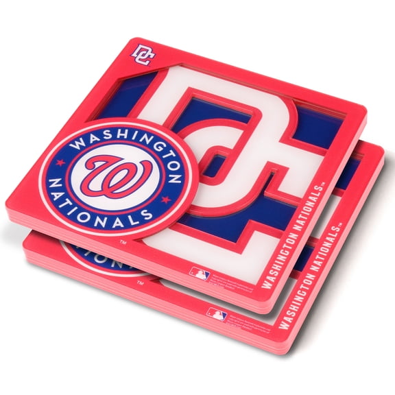Washington Nationals 3D Team Coaster 2-Pack