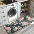 thumbnail image 3 of Pioneer Flower Floral Print Pattern Kitchen Rug Mat,Kitchen Runner Rugs Non Skid Washable,Decorative Kitchen Floor Mats for Kitchen,Sink,Laundry,17"x47.2", 3 of 7