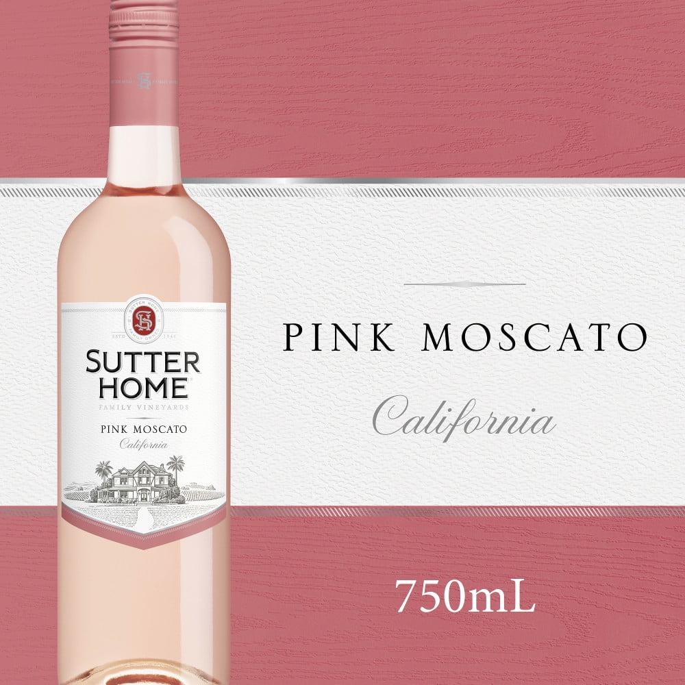 Sutter Home Pink Moscato Pink Wine, 750 mL Bottle